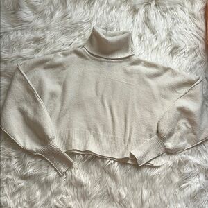 Urban Outfitters Cream Cowl Neck Sweater Soft Knit